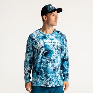 NWT Magellan Outdoors Men's Fishing T-shirt Pro Angler Mossy Oak Vented UPF 50💙